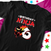 Estilo Comic Book de 6 anos Estilo Ninja 6 Anivers