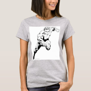 Camiseta Estilo cómico - salto rápido, preto e branco