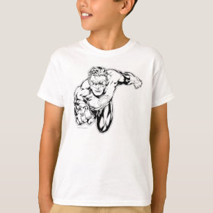 Camiseta Estilo cómico - soe na parte dianteira, preto e