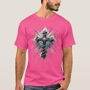 Camiseta Estilo Cruzado Cristão de Arte Cruzada - Vestígios