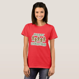 Camiseta Estilo da camisola do pão-de-espécie do Natal