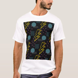 Camiseta Estilo da década de 90: padrão abstrato colorido