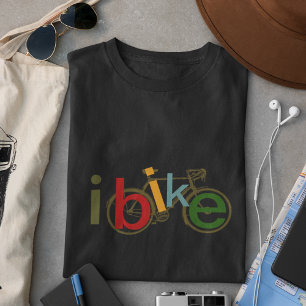 Camiseta estilo da forma da bicicleta do ~ do ibike