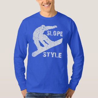 Camiseta Estilo da inclinação