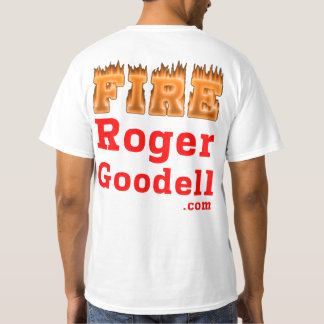 Camiseta Estilo da luz do t-shirt de Roger Goodell do fogo