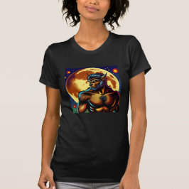 Camiseta Estilo da revista em quadrinhos Werewolf em frente