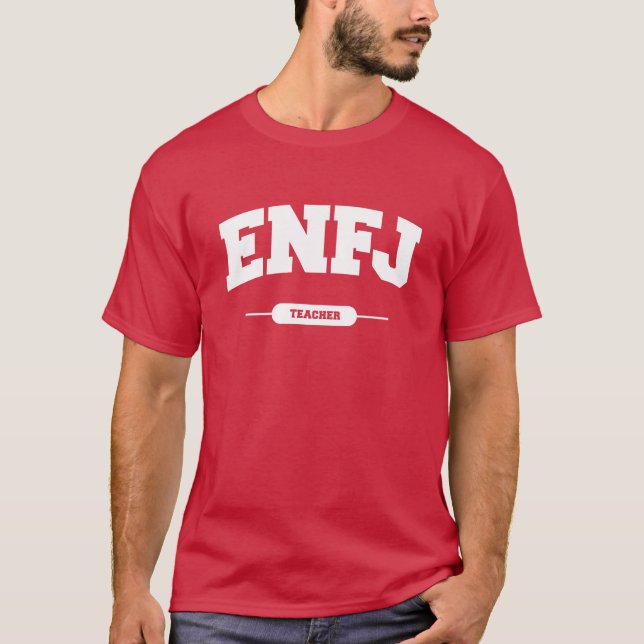 Camiseta Estilo da Universidade ENFJ (Frente)