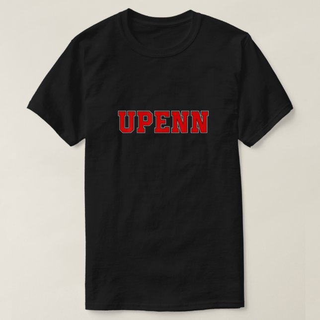 Camiseta Estilo de alunos do UPenn Athletic University Coll (Frente do Design)