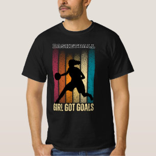 Camiseta Estilo de Arte Clássica de Basquete T-Sh