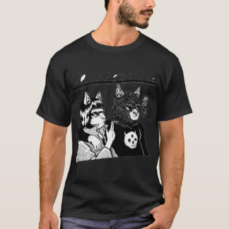 Camiseta Estilo de arte de linha de banda de rock