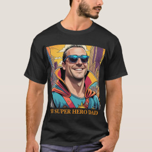 Camiseta Estilo de Arte do Livro dos Pais de Super Heróis l
