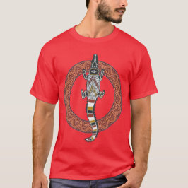 Camiseta Estilo de Arte Original Crocodilo da Austrália