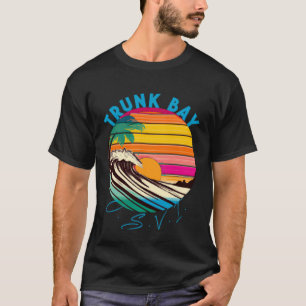 Camiseta Estilo de baía de tronco Retro dos anos 80 USVI Be