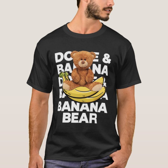 Camiseta Estilo de Banana do Urso legal do Urso do Urso das (Frente)
