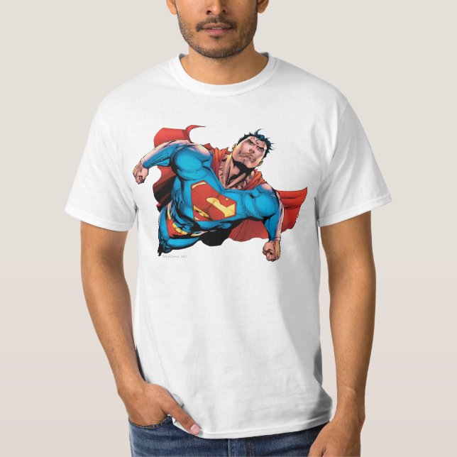 Camiseta Estilo de banda desenhada do Super-Homem (Frente)