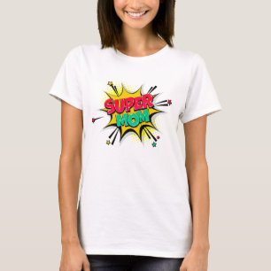 Camiseta Estilo de banda desenhada Pop Arte Retro Amarelo A