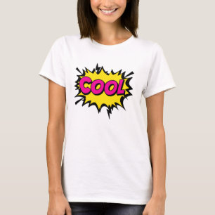 Camiseta Estilo de banda desenhada Pop Arte Retro Amarelo R