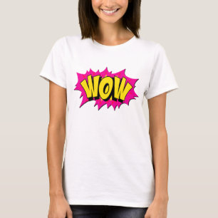 Camiseta Estilo de banda desenhada Pop Arte Retro Amarelo R