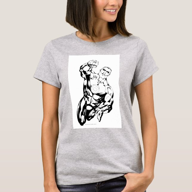 Camiseta Estilo de banda desenhada - Subindo, Preto e Branc (Frente)