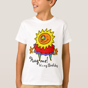 Camiseta Estilo de banda desenhada SUNNY LADY + seu backgr.