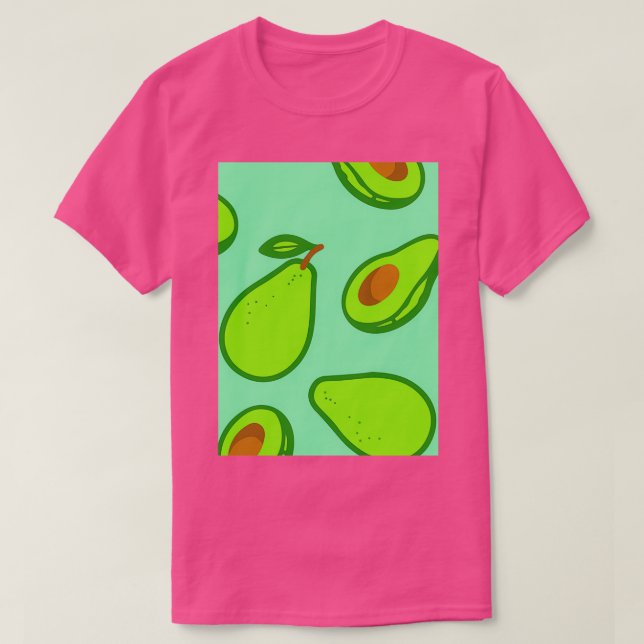 Camiseta Estilo de Beleza da Moda Avocado Estilo Clássico T (Frente do Design)