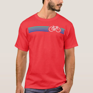 Camiseta Estilo de Bifurcação Retroativa Azul