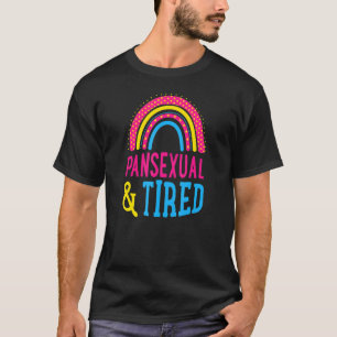 Camiseta Estilo De Boho Cuto, Pansexual E Cansado Bohemian