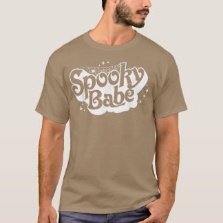 Camiseta Estilo de Boho Retroativo Spooky Babe Spooky Seaso