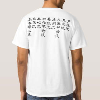 Camiseta Estilo de Bujinkan Ryuuha
