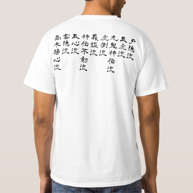 Camiseta Estilo de Bujinkan Ryuuha (Verso)