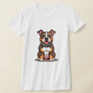 Camiseta Estilo de cachorrinho fofo do American Bully