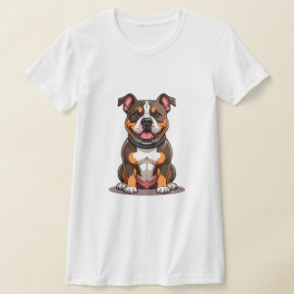 Camiseta Estilo de cachorrinho fofo do American Bully