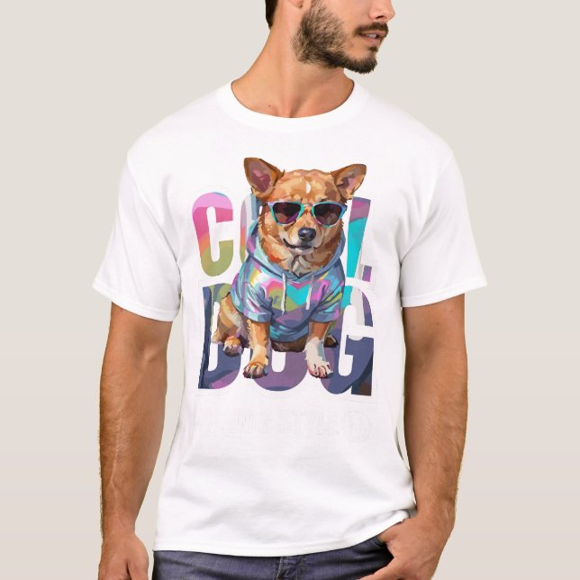Camiseta Estilo de Cachorro Legal (Frente)