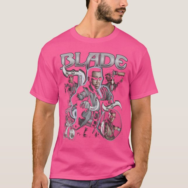 Camiseta Estilo de Colagem Clássica do Blade (Frente)