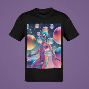 Camiseta Estilo de Coleção de Arte Colorida / Abstrato