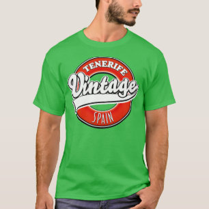 Camiseta Estilo de colheita da espanha Tenerife