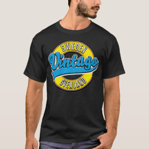 Camiseta Estilo de colheita de suecia de Svealand