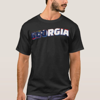 Camiseta Estilo de colheita Georgia retro souvenir TShirt 1