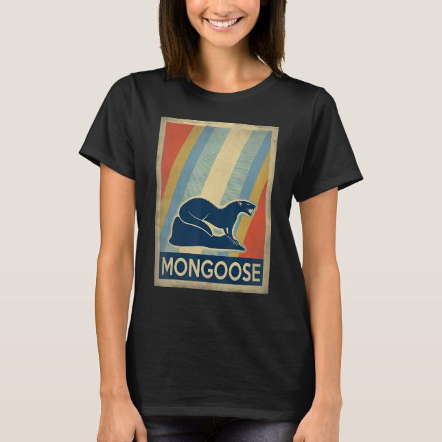 Camiseta Estilo de colheita Mongoose 1 (Frente)