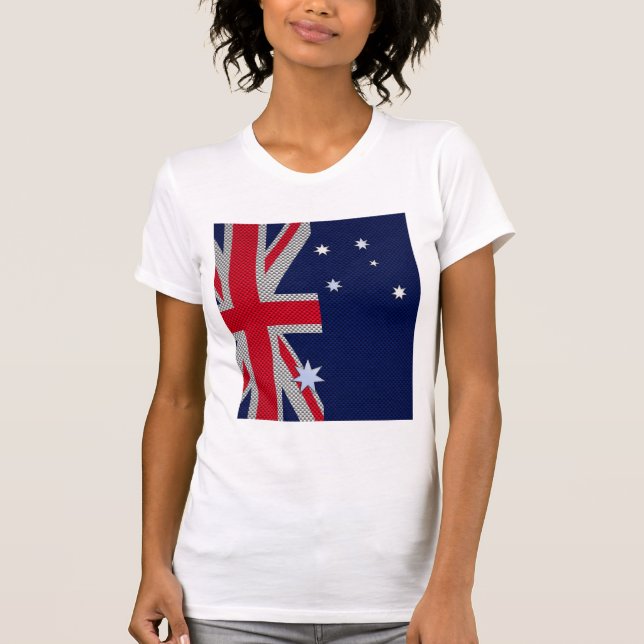 Camiseta Estilo de Cromo de Fibra de Carbono Design na Aust (Frente)