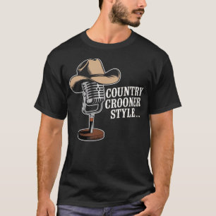 Camiseta Estilo de Croonista do País - Ofertas de Música do