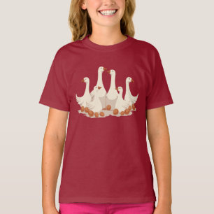 Camiseta Estilo de Cut-Out de Seis Gansos A-Lay 2