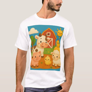 Camiseta Estilo de desenho animado infantil gráfico de bebê