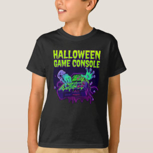 Camiseta Estilo de Dia das Bruxas Assustador e Morcego Voan
