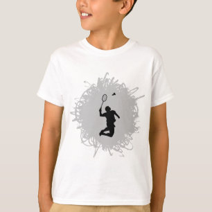 Camiseta Estilo de Escribble de Badminton