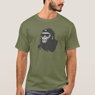 Camiseta Estilo de Estêncil de Grafite Ape Guevara Che Paro