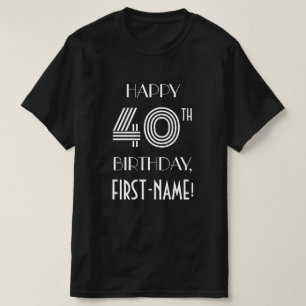 Camiseta Estilo de Estilo Inspirado aniversário de 40 anos