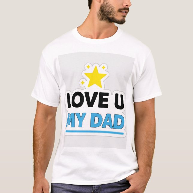 Camiseta Estilo de Estrela Ame meu pai (Frente)