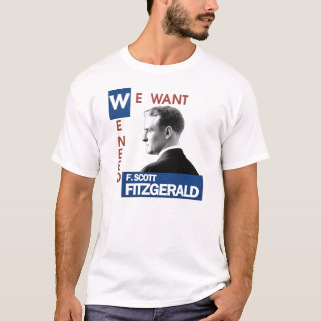 Camiseta Estilo de F. Scott Fitzgerald JFK (Frente)