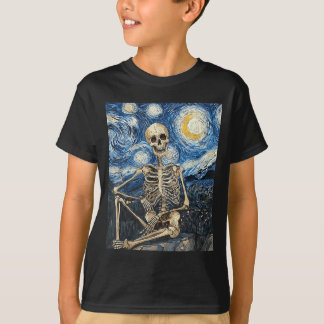 Camiseta Estilo de Fantasia de Halloween de Esqueleto